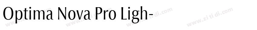 Optima Nova Pro Ligh字体转换